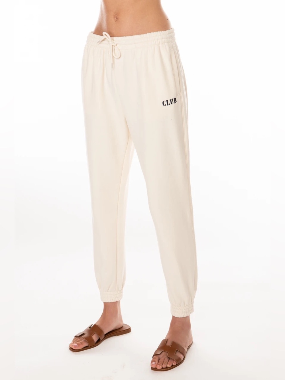 ELLANDEMM Club Cream Joggers Size S/M